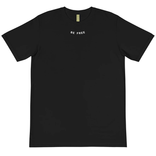 BE FREE Organic Black T-Shirt